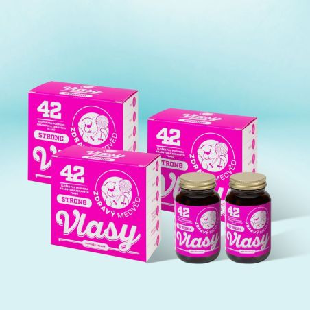 ZDRAVÝ MEDVĚD-VLASY-STRONG 3ks