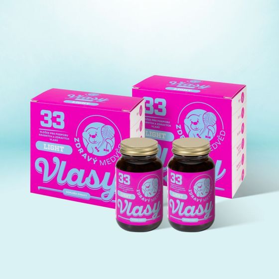 ZDRAVÝ MEDVĚD-VLASY-LIGHT 2Ks